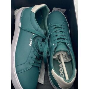 New Coach MENS Size 8.5 Chalk Ocean Clip All Leather Low Top Sneakers